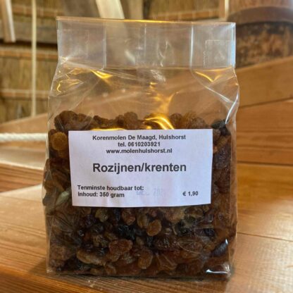 Rozijnen/krenten 350 gram