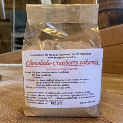 Chocolade met Cranberry cakemix 500 gram