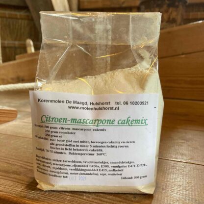 Citroen-mascarpone cakemix 500 gram