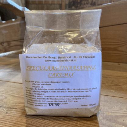 Speculaas-sinaasappel cakemix 500 gram
